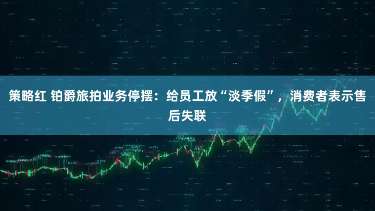 策略红 铂爵旅拍业务停摆：给员工放“淡季假”，消费者表示售后失联