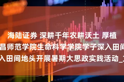 海陆证券 深耕千年农耕沃土 厚植青年兴农情怀 南昌师范学院生命科学学院学子深入田间地头开展暑期大思政实践活动_文化_自然规律