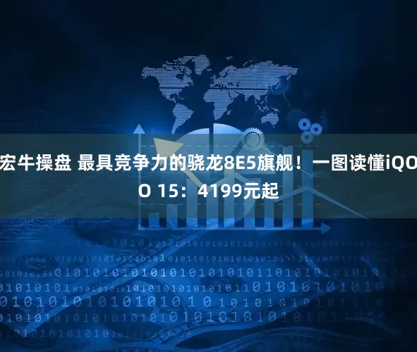 宏牛操盘 最具竞争力的骁龙8E5旗舰！一图读懂iQOO 15：4199元起